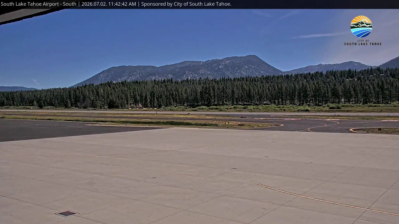 South Lake Tahoe Airport, CA live camera view on VolveVision