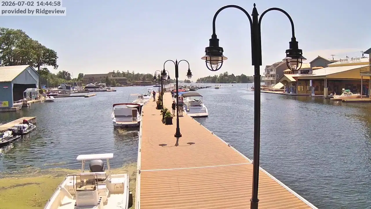 Alexandria Bay Docks, NY, Village of Alexandria Bay live camera view on VolveVision