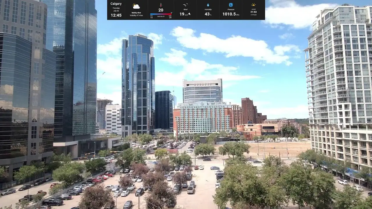Eau Claire Calgary Cam live camera view on VolveVision