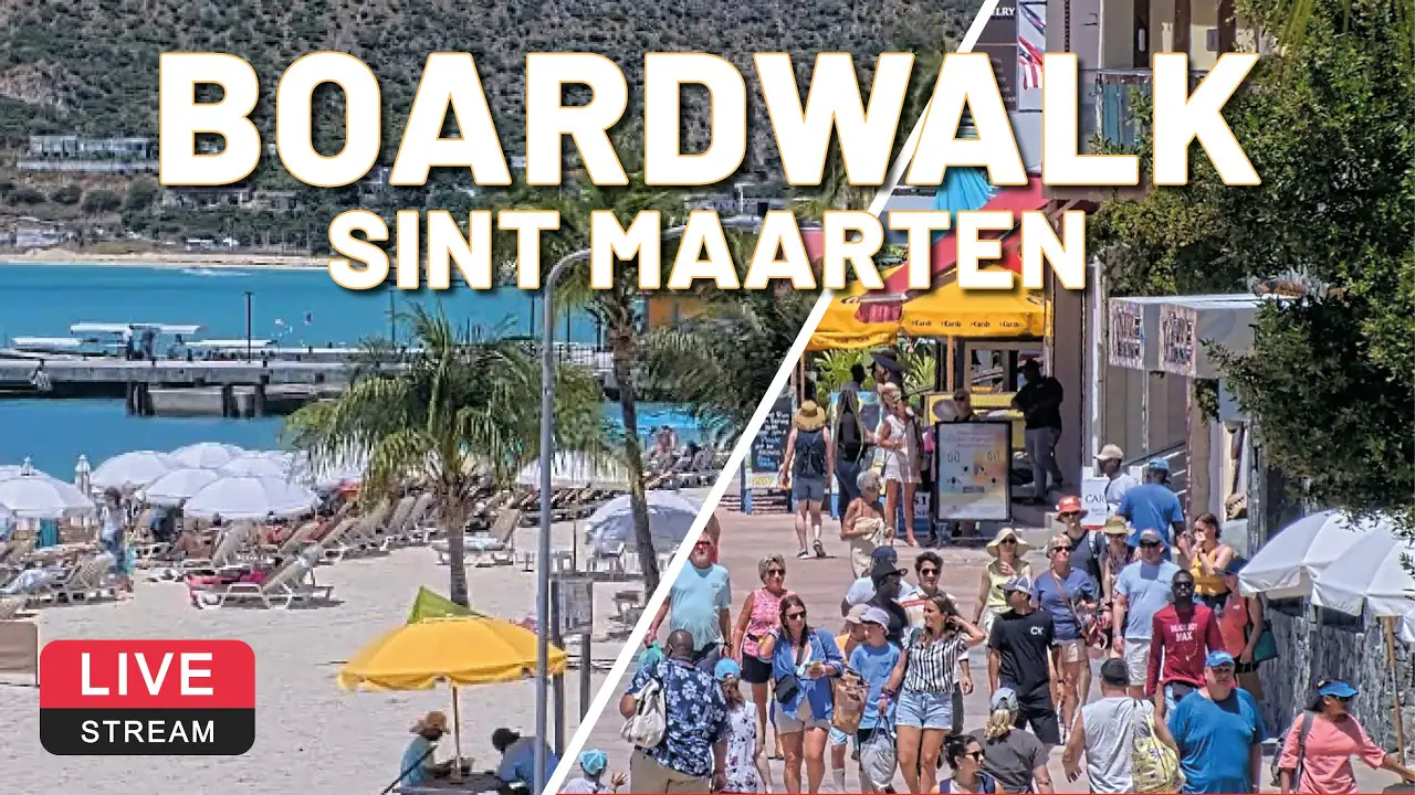 Cámara de la pasarela de Great Bay Beach