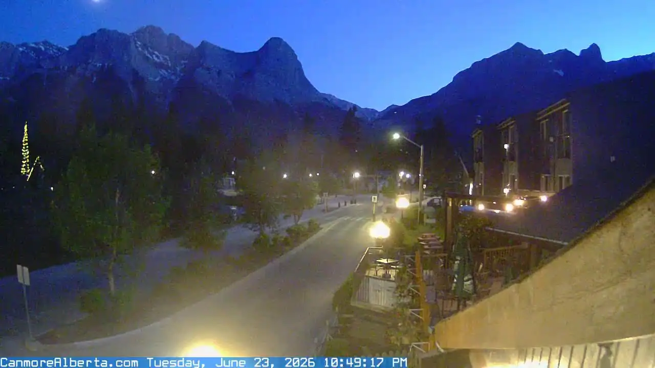 Vista en vivo de Cámara del The Drake Pub, Canmore, Canadá en VolveVision