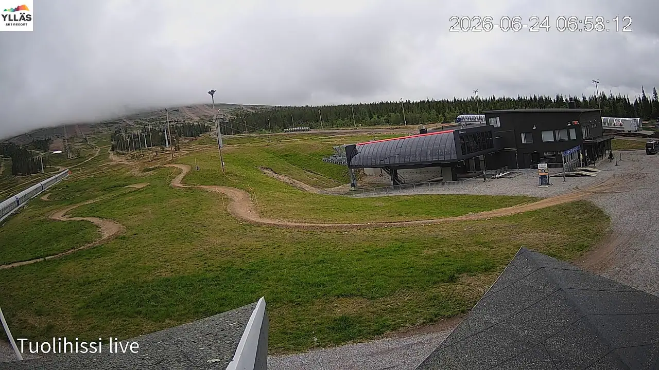 Vista en vivo de Cámara del telesilla de Ylläs, Finlandia en VolveVision
