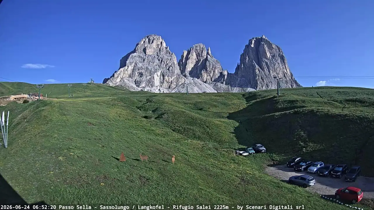 Rifugio Salei Cam, Passo Sella, italy live camera view on VolveVision