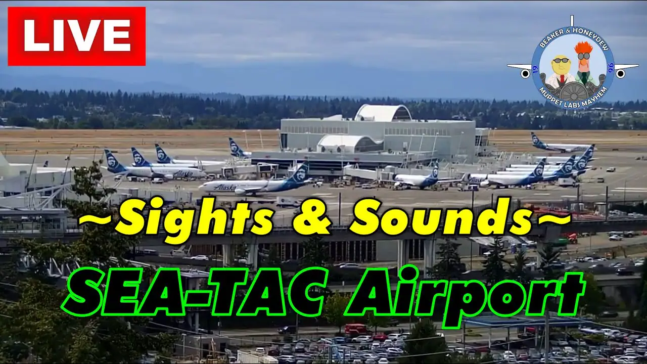 Vista en vivo de Cámara del Aeropuerto de SeaTac, Washington en VolveVision