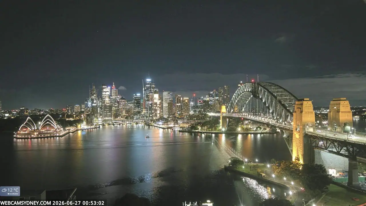 Sydney Harbour Cam, Australia live camera view on VolveVision