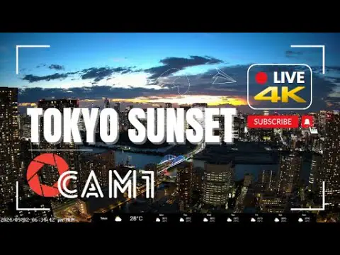 Vista en vivo de Cámara del atardecer de Tokio, Japón, Chūō en VolveVision
