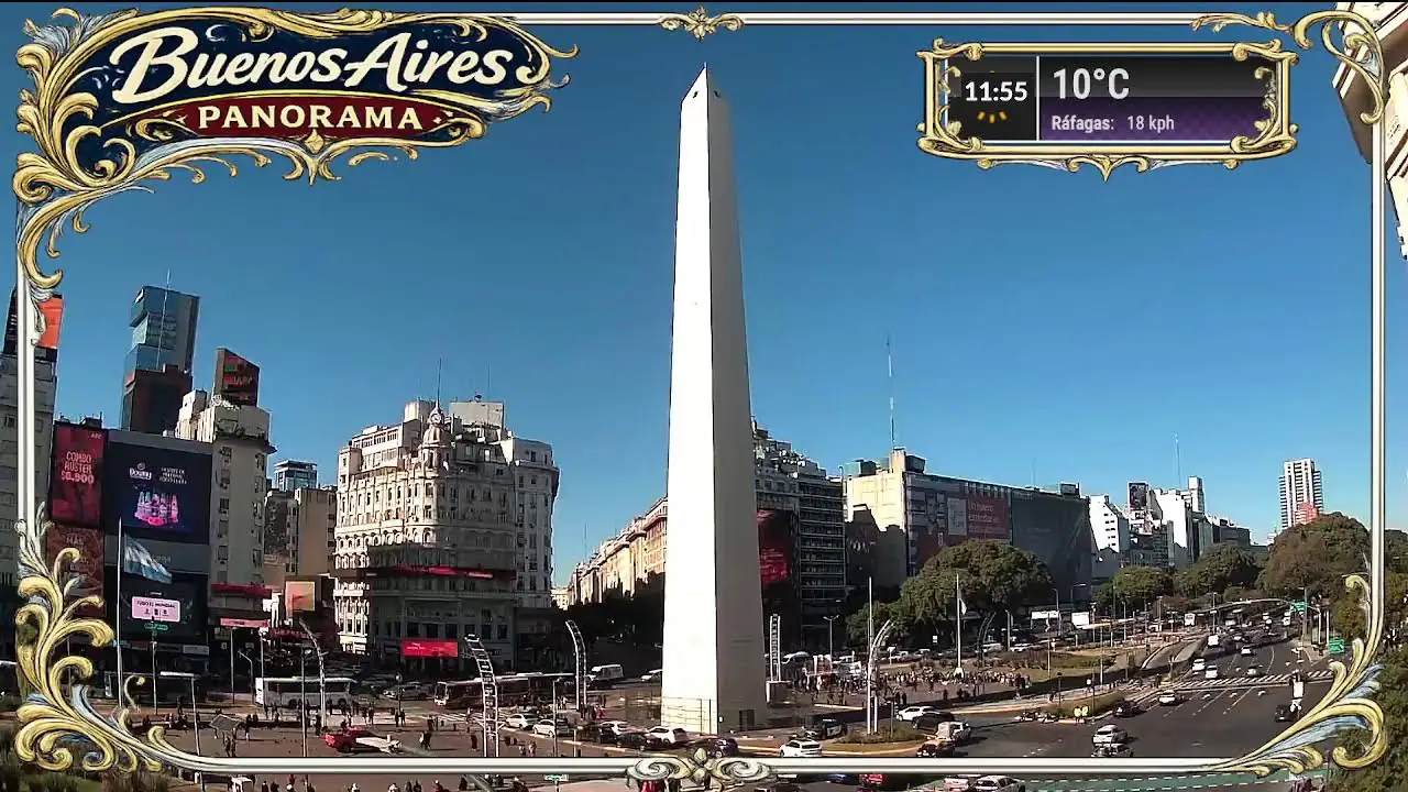 Vista en vivo de Obelisco de Buenos Aires en vivo en VolveVision
