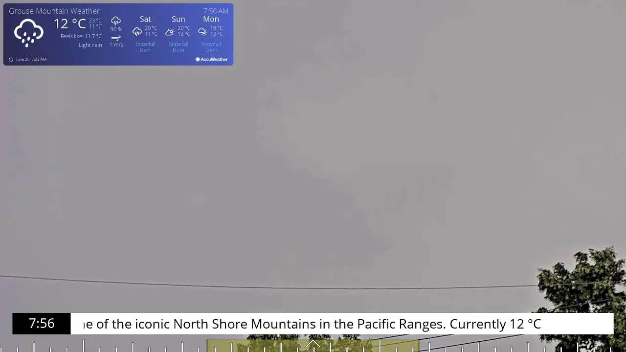 Grouse Mountain Cam, Vancouver
