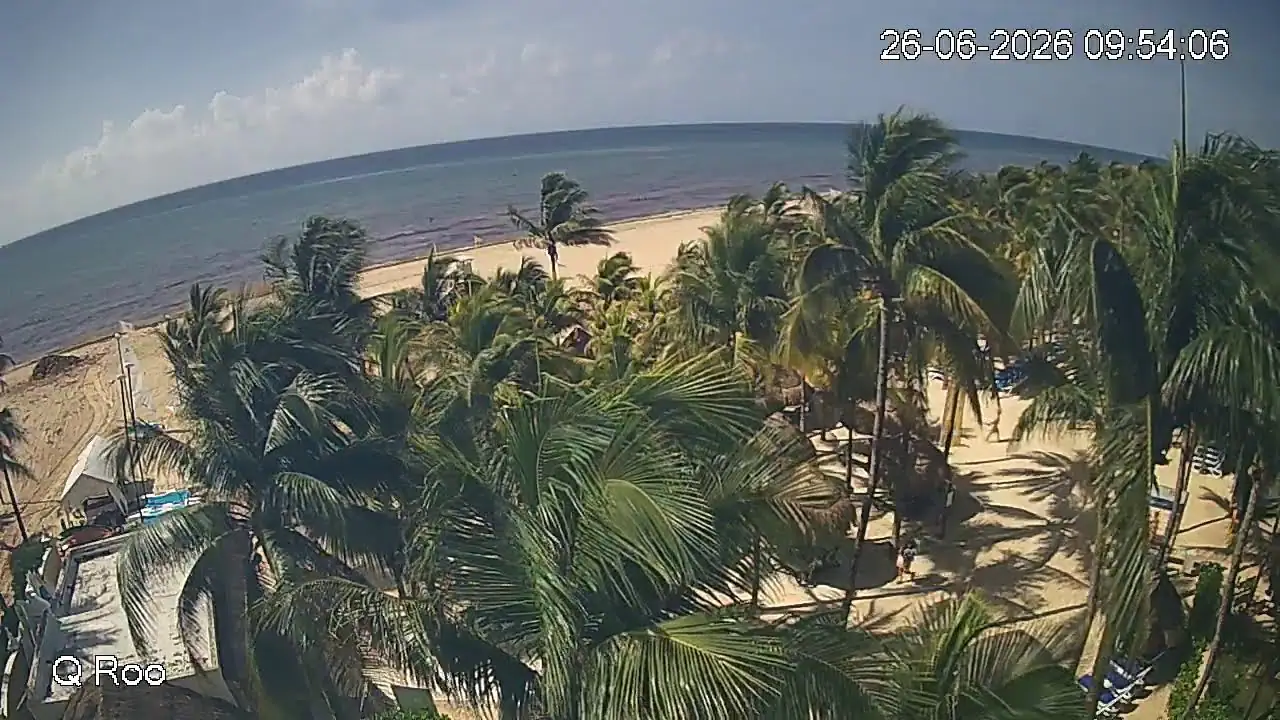 Playacar Beach, Quintana Roo, Playa del Carmen live camera view on VolveVision