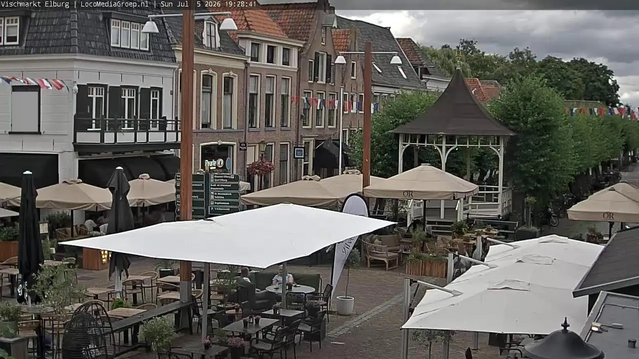 Vista en vivo de Beekstraat, Vischmarkt Elburg en VolveVision
