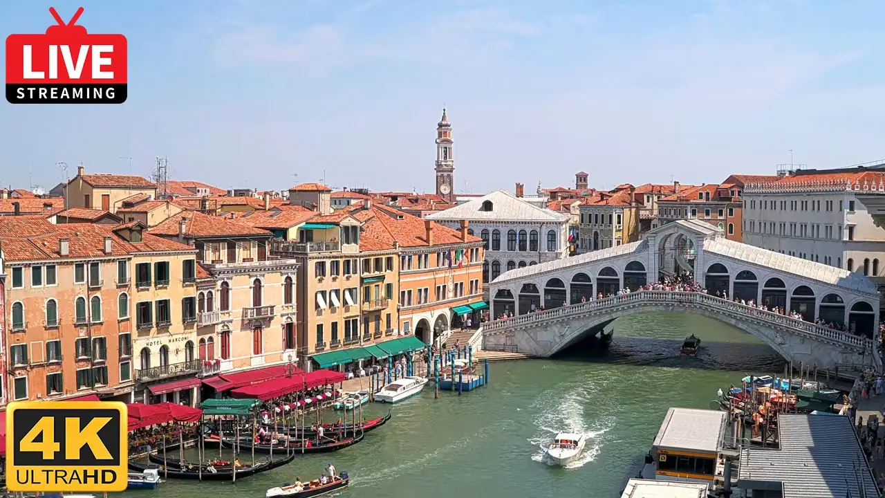 Ponte di Rialto, Venice live camera view on VolveVision