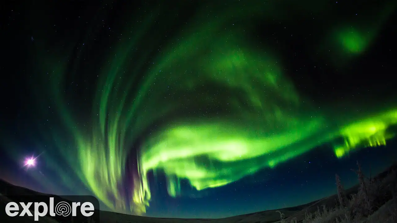 Northern Lights, Fairbanks live camera view on VolveVision
