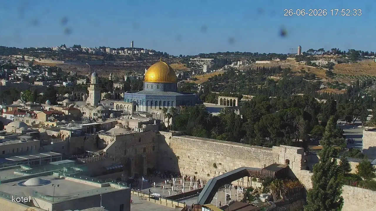 Vista en vivo de Muro Occidental, Jerusalén en VolveVision
