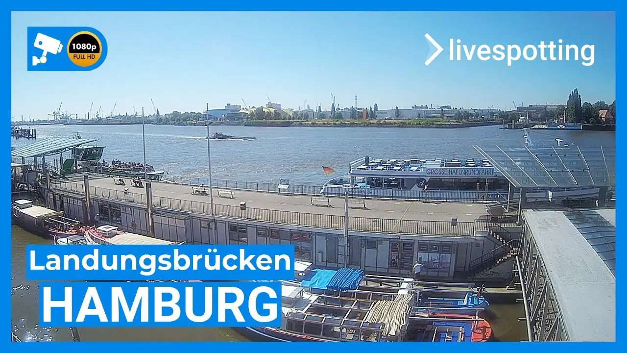 Vista en vivo de Puerto de Hamburgo, Alemania en VolveVision