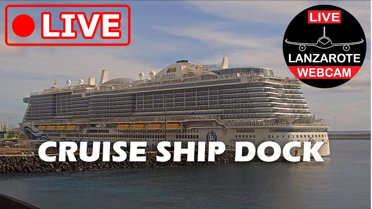 Vista en vivo de Puerto de Cruceros de Arrecife, Lanzarote en VolveVision
