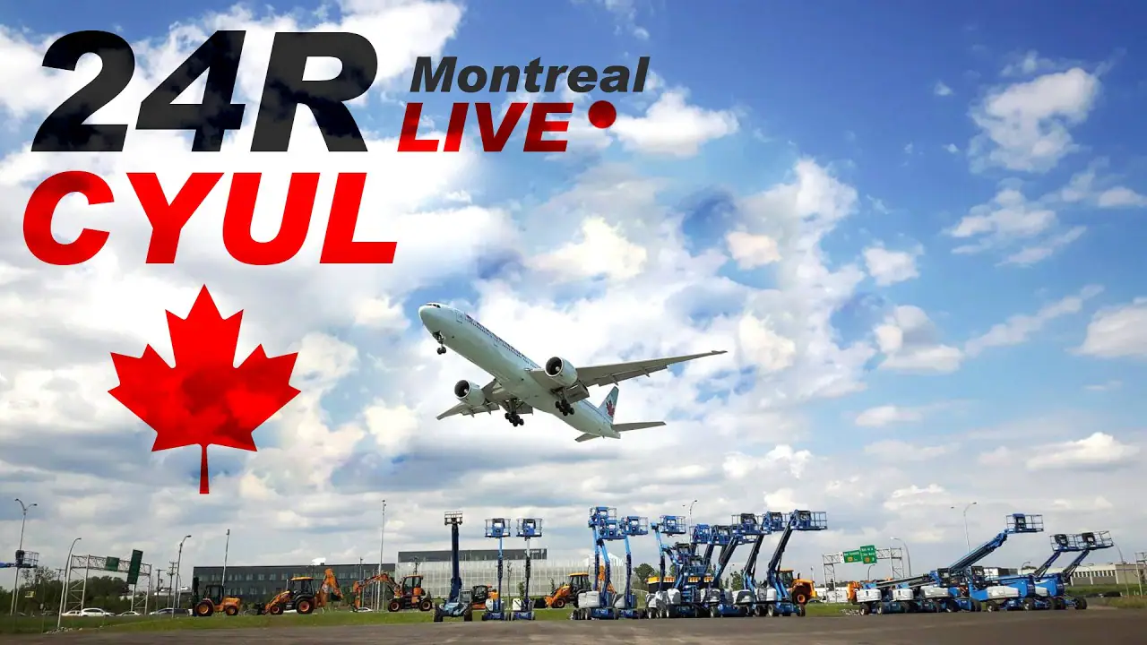 Vista en vivo de Aeropuerto de Montreal (YUL), Canadá, Montréal en VolveVision
