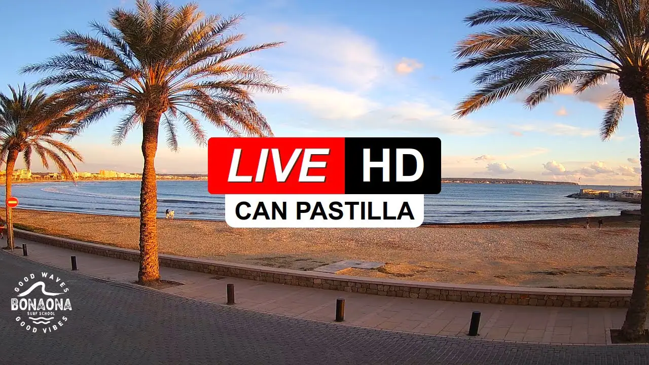 Vista en vivo de Playa de Can Pastilla, Mallorca, Palma en VolveVision