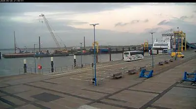 Torre de medición en el muelle de Dagebüll