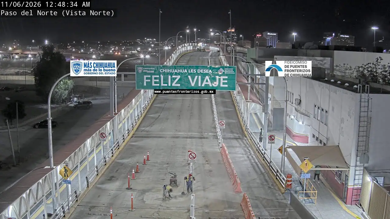 Vista en directo de Webcam North View del Puente Internacional Paso del Norte, México Vista en vivo de Webcam North View del Puente Internacional Paso del Norte, México, Chihuahua en VolveVision