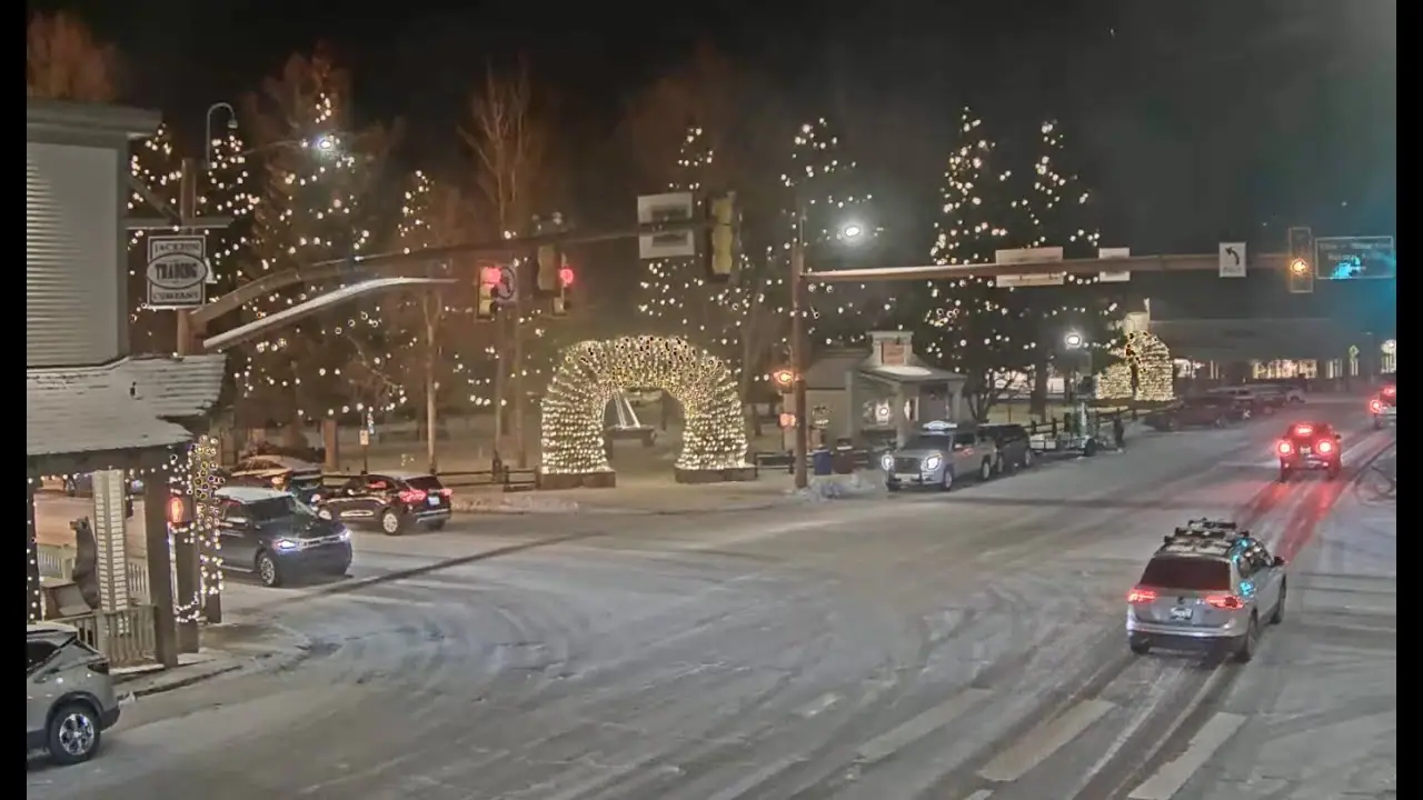 Jackson Town Square Live Webcam Streaming, Wyoming, USA