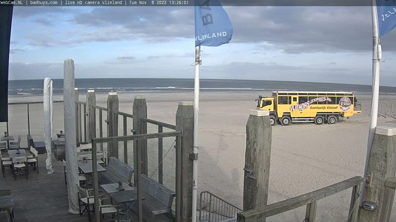 Прямой эфир: Badhuys Vlieland Live HD Webcam, Ост-Влиланд, Нидерланды Онлайн-камера Badhuys Vlieland Live HD Webcam, Ост-Влиланд, Нидерланды, Фрисландия на VolveVision