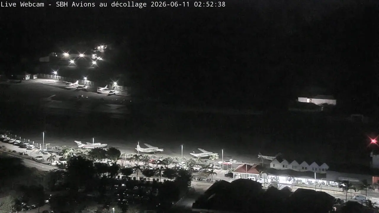 Live HD Webcam Gustaf III Airport, Saint Barthelemy
