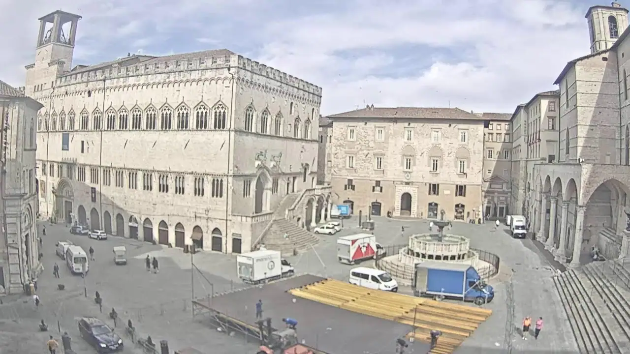 Live HD Streaming Cam Piazza IV Novembre, Perugia, Italy