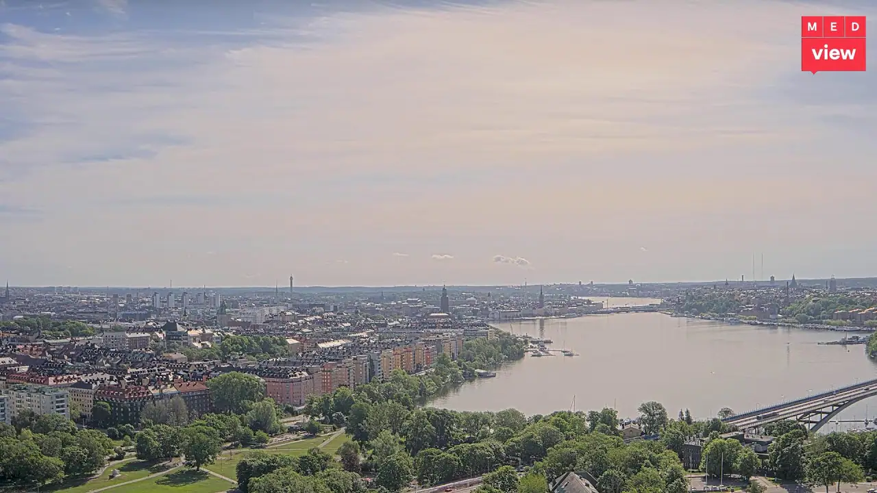 Riddarfjarden, Stockholm, Live HD Streaming Webcam, Sweden