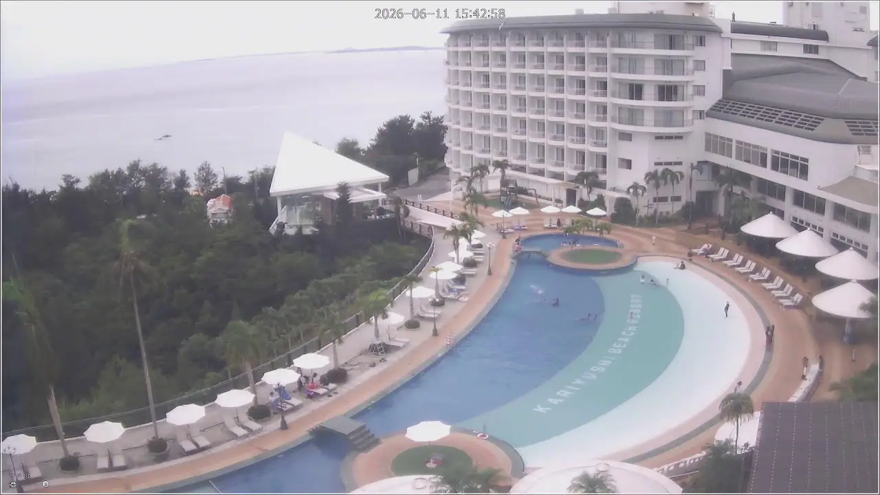 Webcam en directo de Okinawa Kariyushi Beach Resort Ocean Spa, Onna, Japón