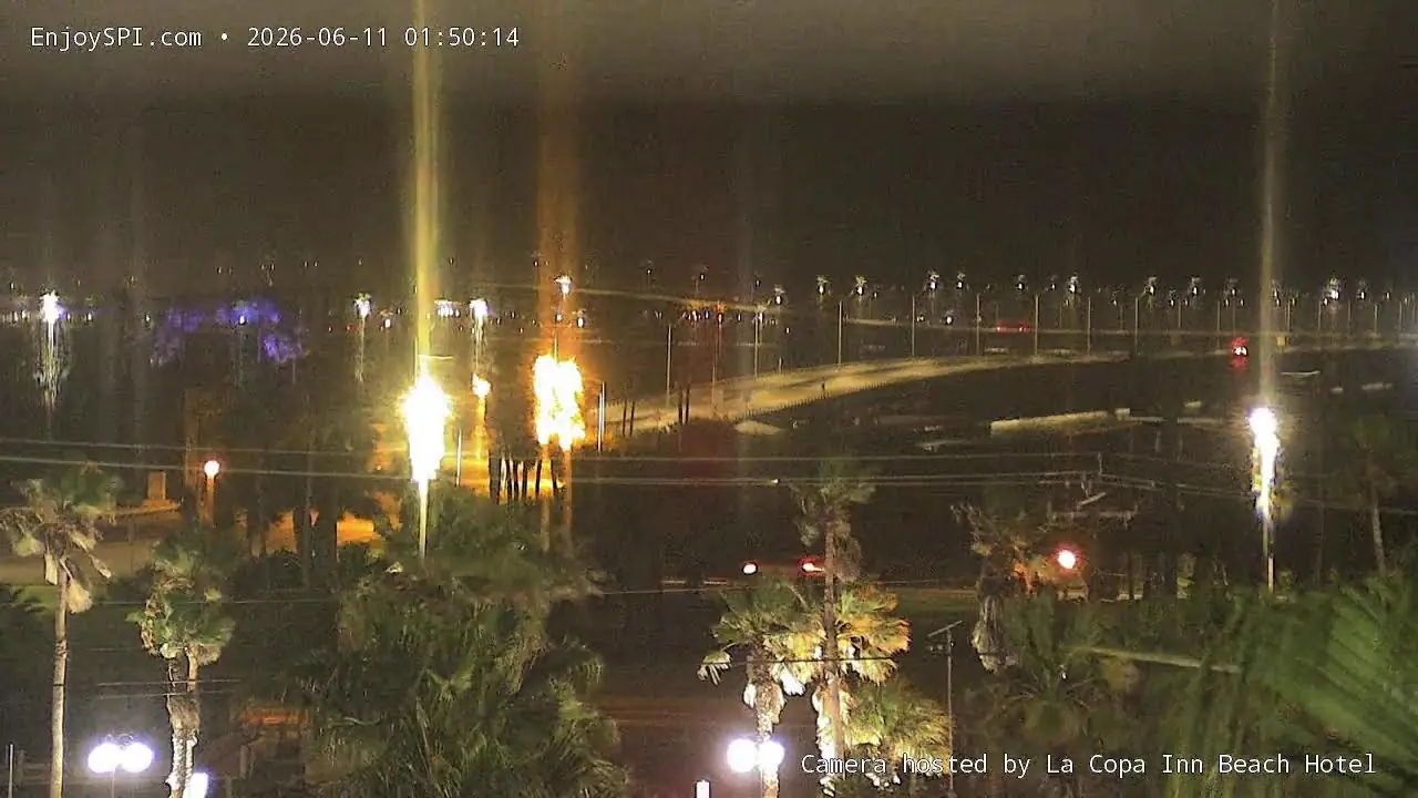 Live view of Live Webcam Queen Isabella Memorial Causeway, TX, USA Live Webcam Queen Isabella Memorial Causeway, TX, USA, Texas live camera view on VolveVision