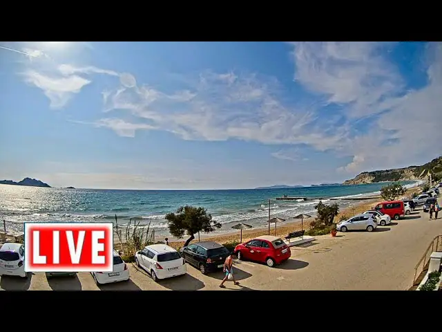 Vista en vivo de Webcam en directo de Arillas Beach, Corfú, Grecia, Δημοτική Ενότητα Σάμης en VolveVision