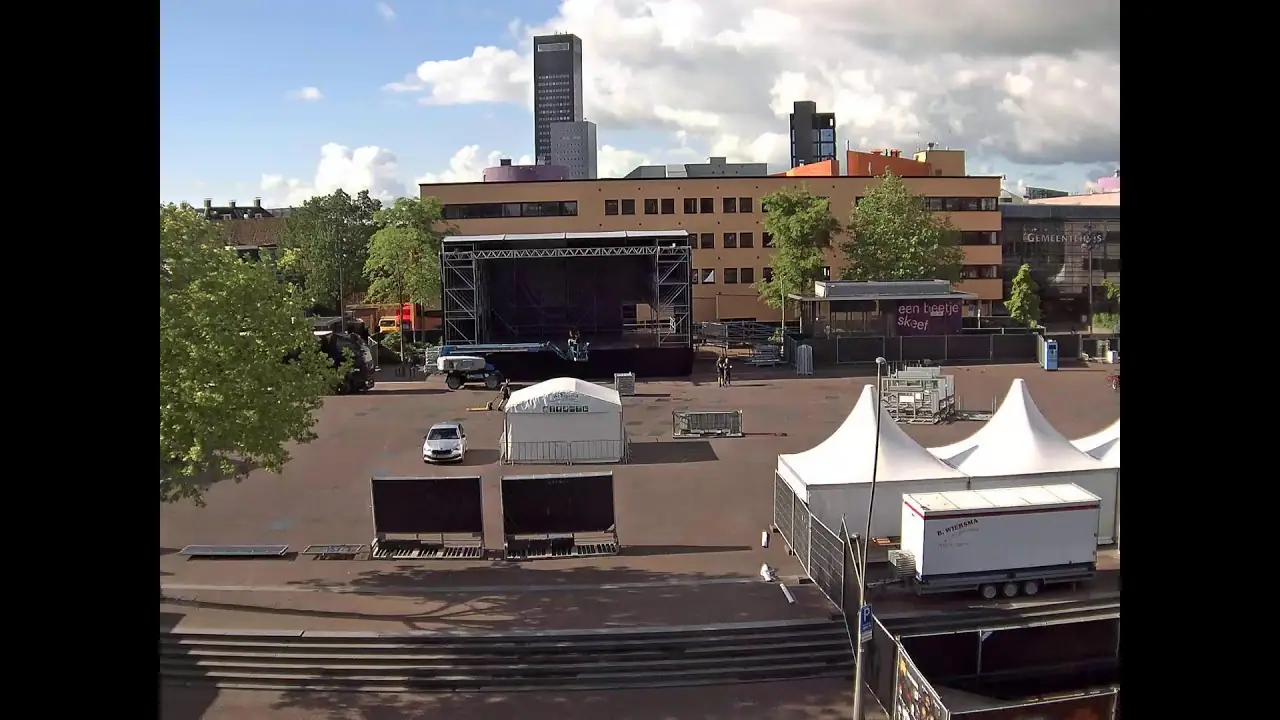 Live Webcam Oldehoofsterkerkhof Square, Leeuwarden, NL