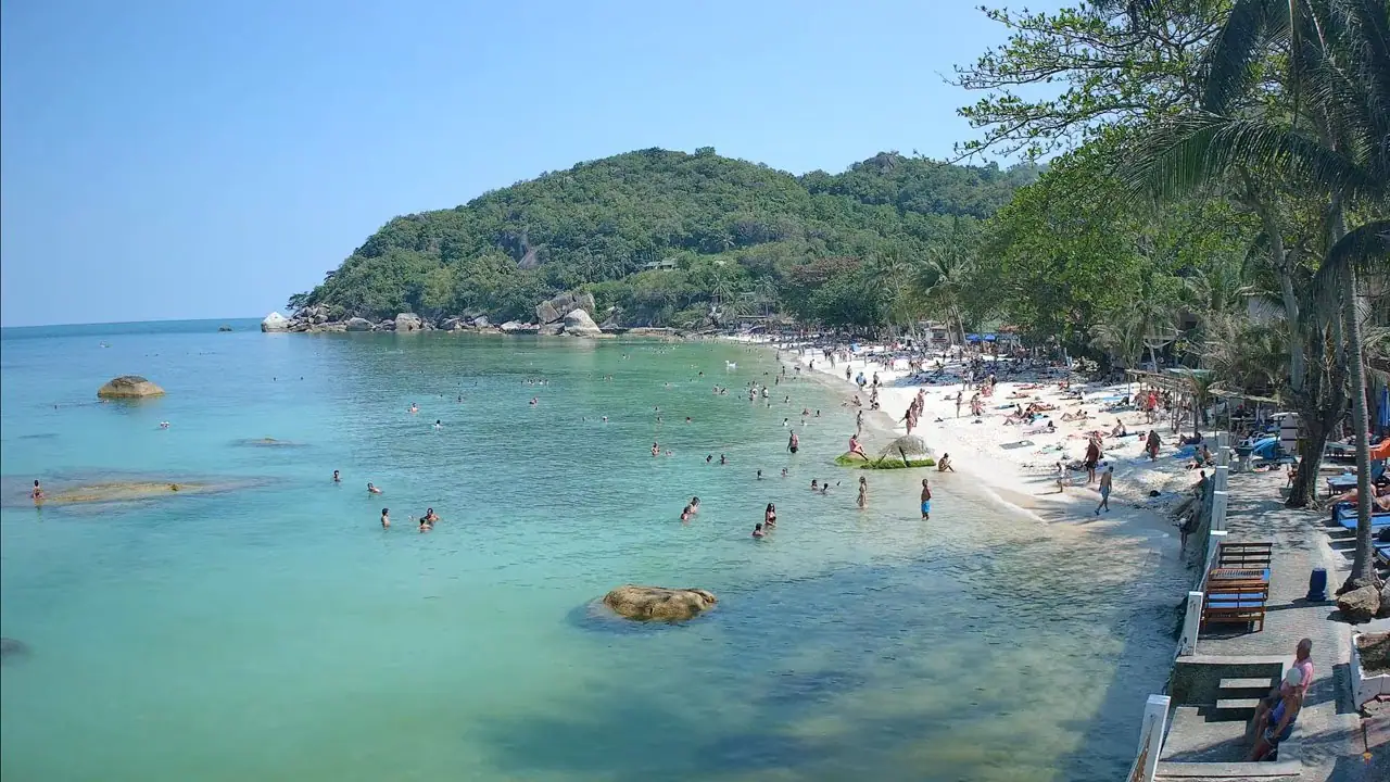 Vista en directo de Webcam HD en directo de Crystal Bay Beach, Tailandia Vista en vivo de Webcam HD en directo de Crystal Bay Beach, Tailandia, Surat Thani en VolveVision