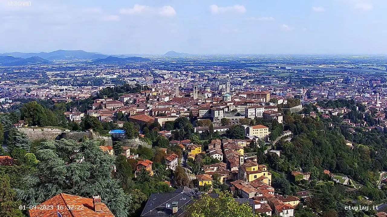 Bergamo Skyline HD Webcam in Lombardy, Italy