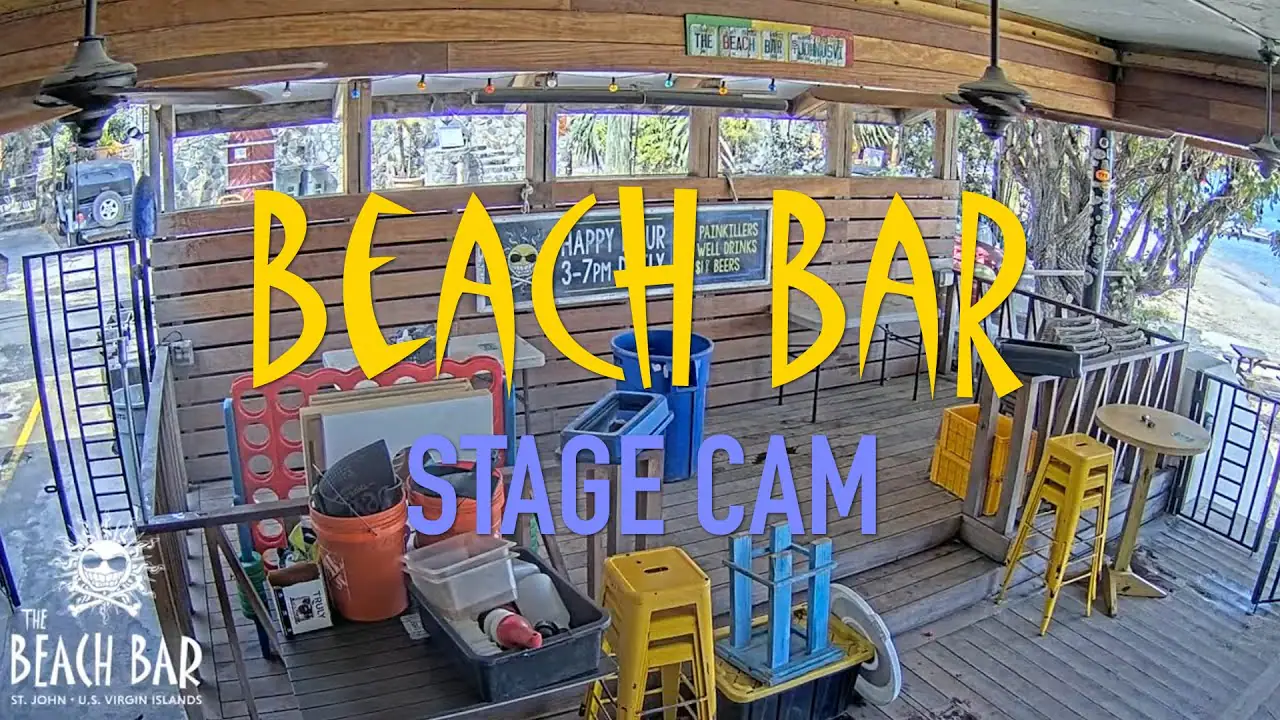Live Stage Webcam Beach Bar Saint John, Virgin Islands