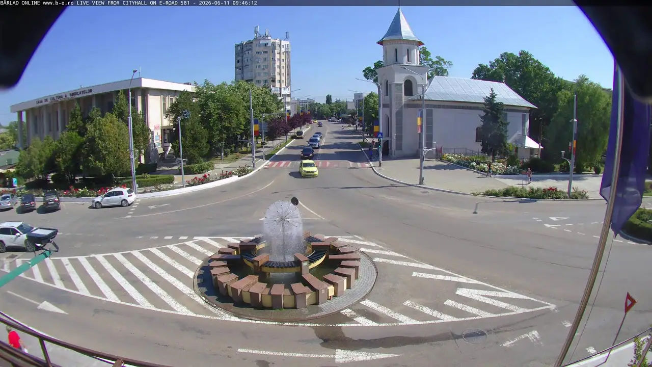 Мэрия города Бырлад Прямой эфир HD Вебкамера, Румыния