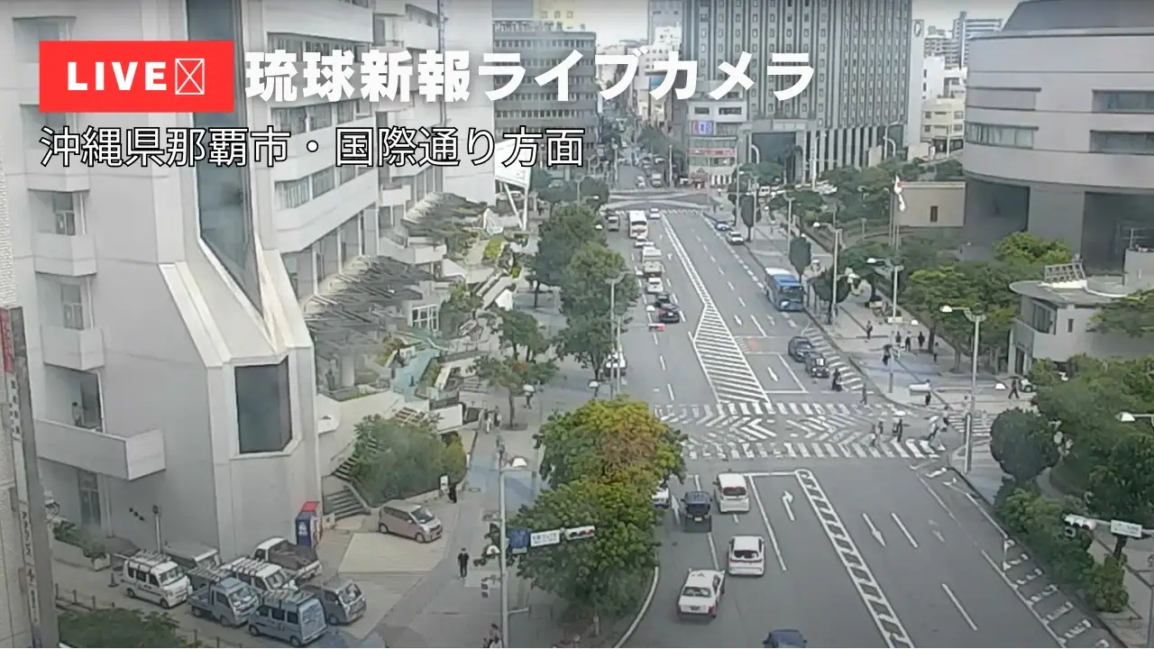 Cámara en directo de Ryukyu Shimpo, Naha, Japón
