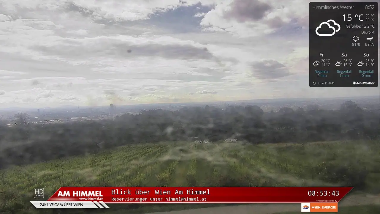 En directo HD de las vistas de Viena desde Am Himmel