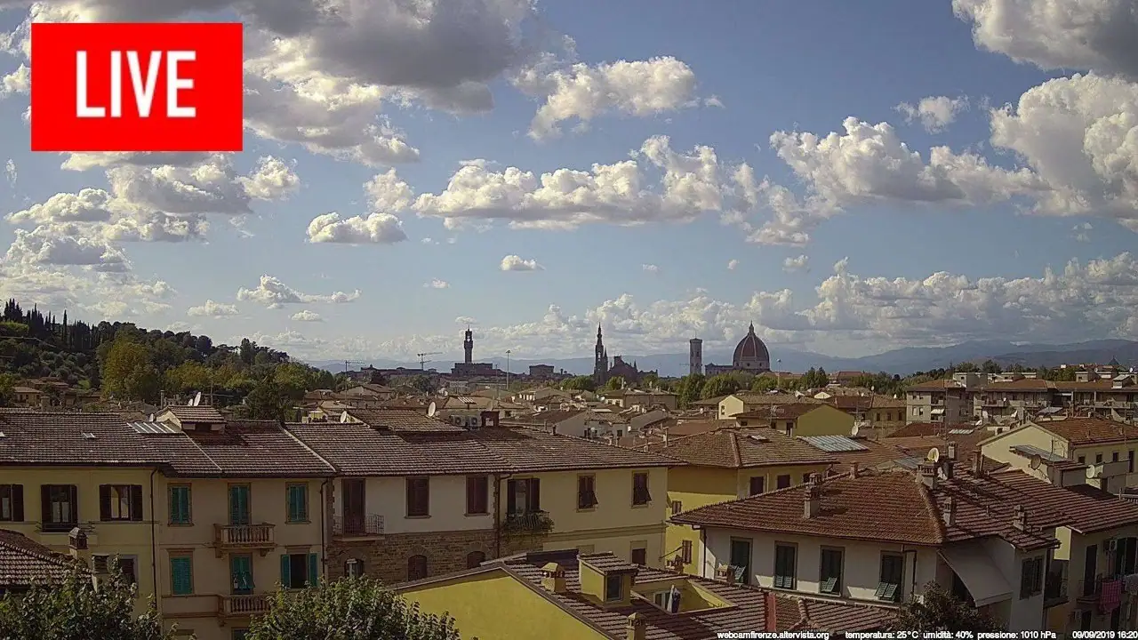 Florence Centre Live Webcam, Italy, Tuscany live camera view on VolveVision