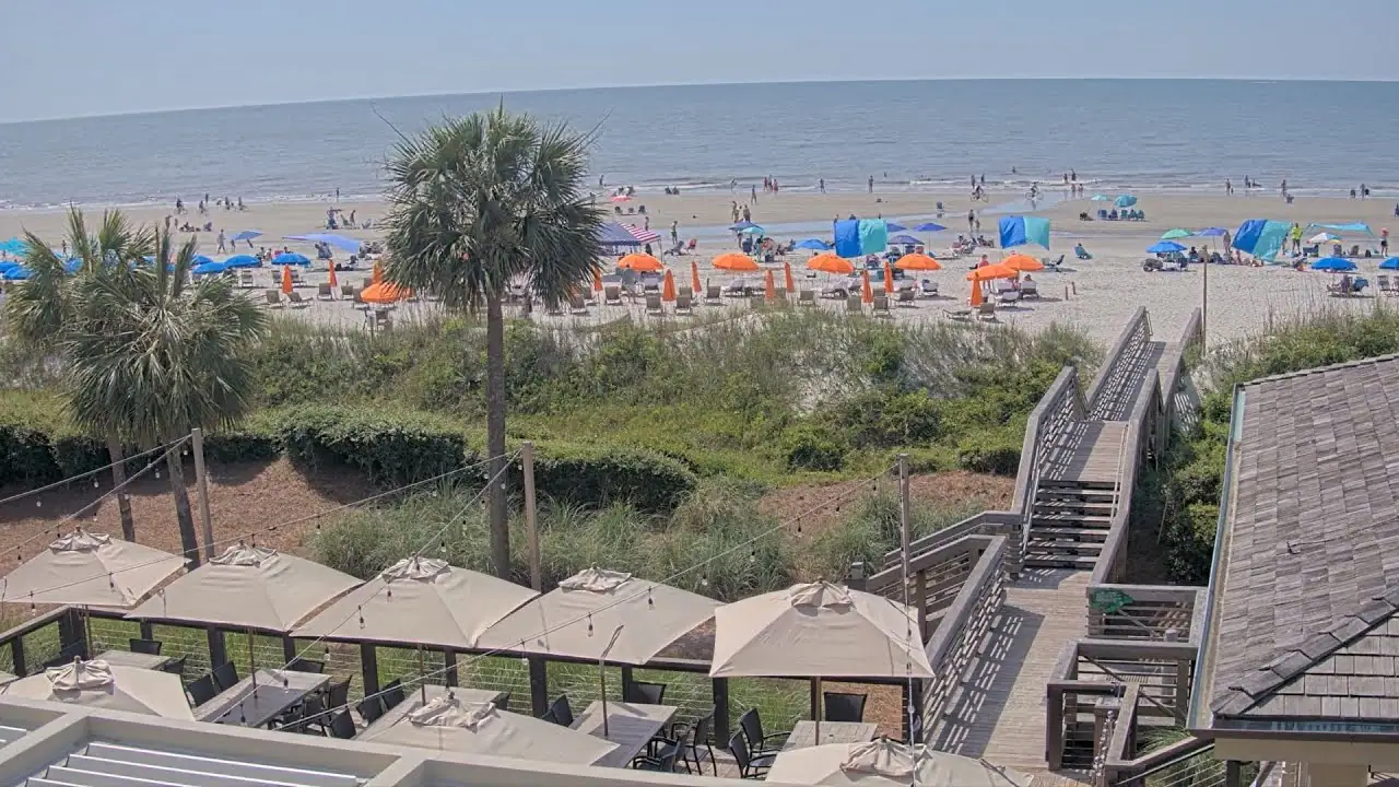 Вебкамера пляжного клуба Sea Pines Resort, остров Хилтон-Хед, штат Южная Каролина, США