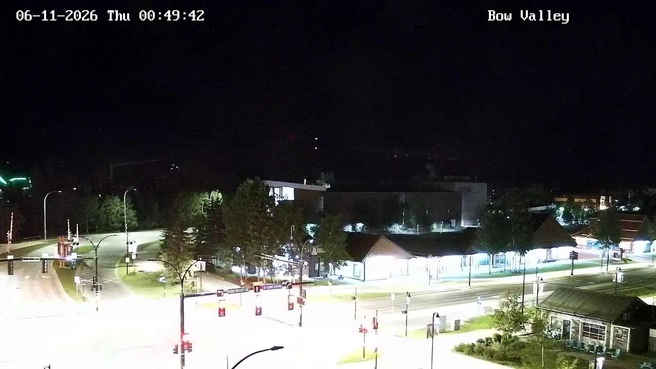 Shops of Canmore Live Webcam Bow Valley Trail, AB, CA