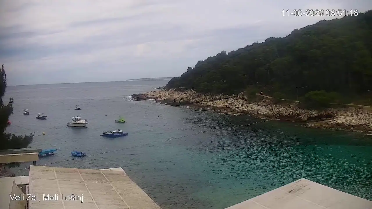 Borik Beach, Mali Losinj Live Streaming HD Webcam, Croatia, Primorje-Gorski Kotar live camera view on VolveVision