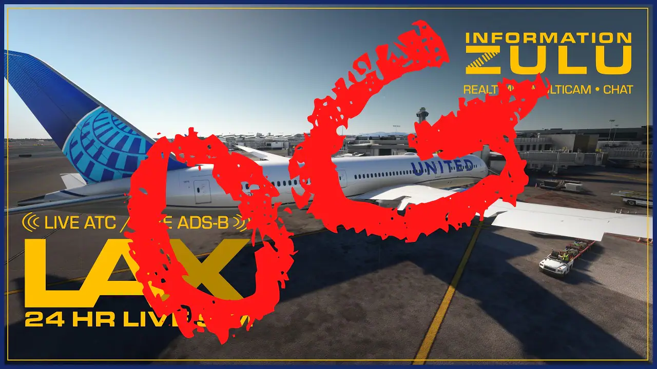 Live HD Webcam of Virtual Airport, Los Angeles, USA, California live camera view on VolveVision