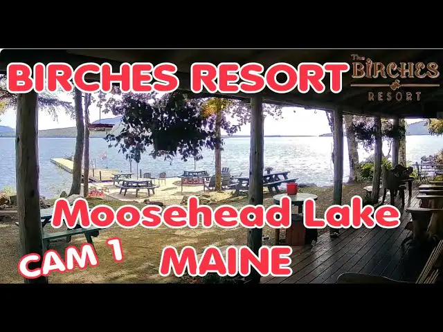 Live Birches Resort Webcam Moosehead Lake, Maine, USA live camera view on VolveVision